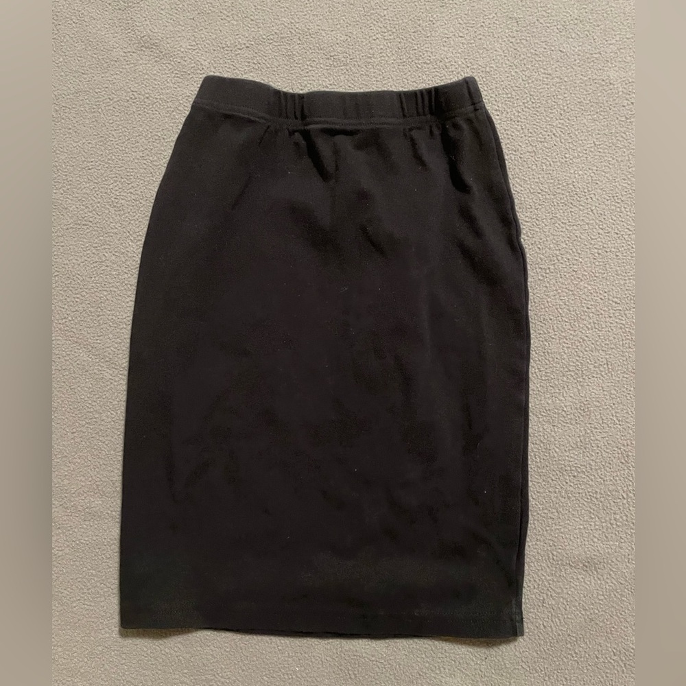 Black mini skirt